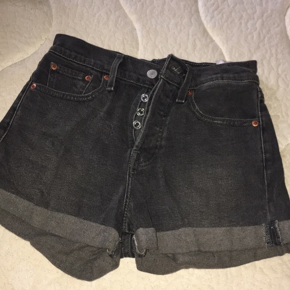 Black Demin Shorts
